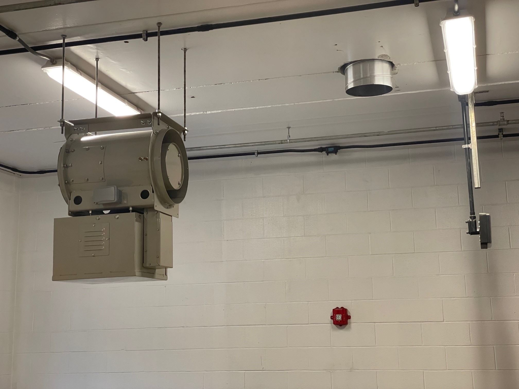 Installation of the Exhaust Fan in the Chemical Feed Room